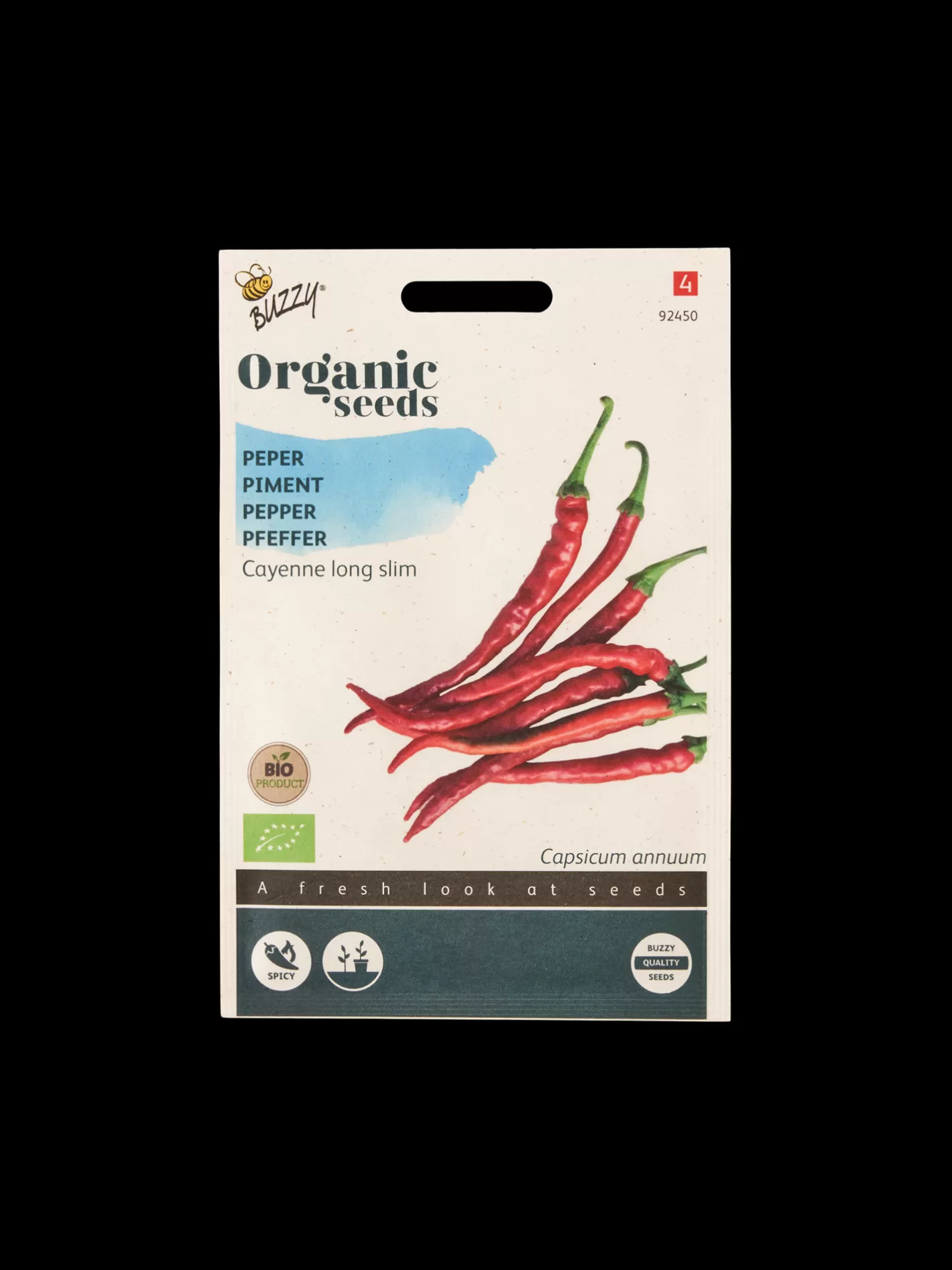 Best Sale Buzzy® økologiske Chilipeberfrø Cayenne Long Slim Have