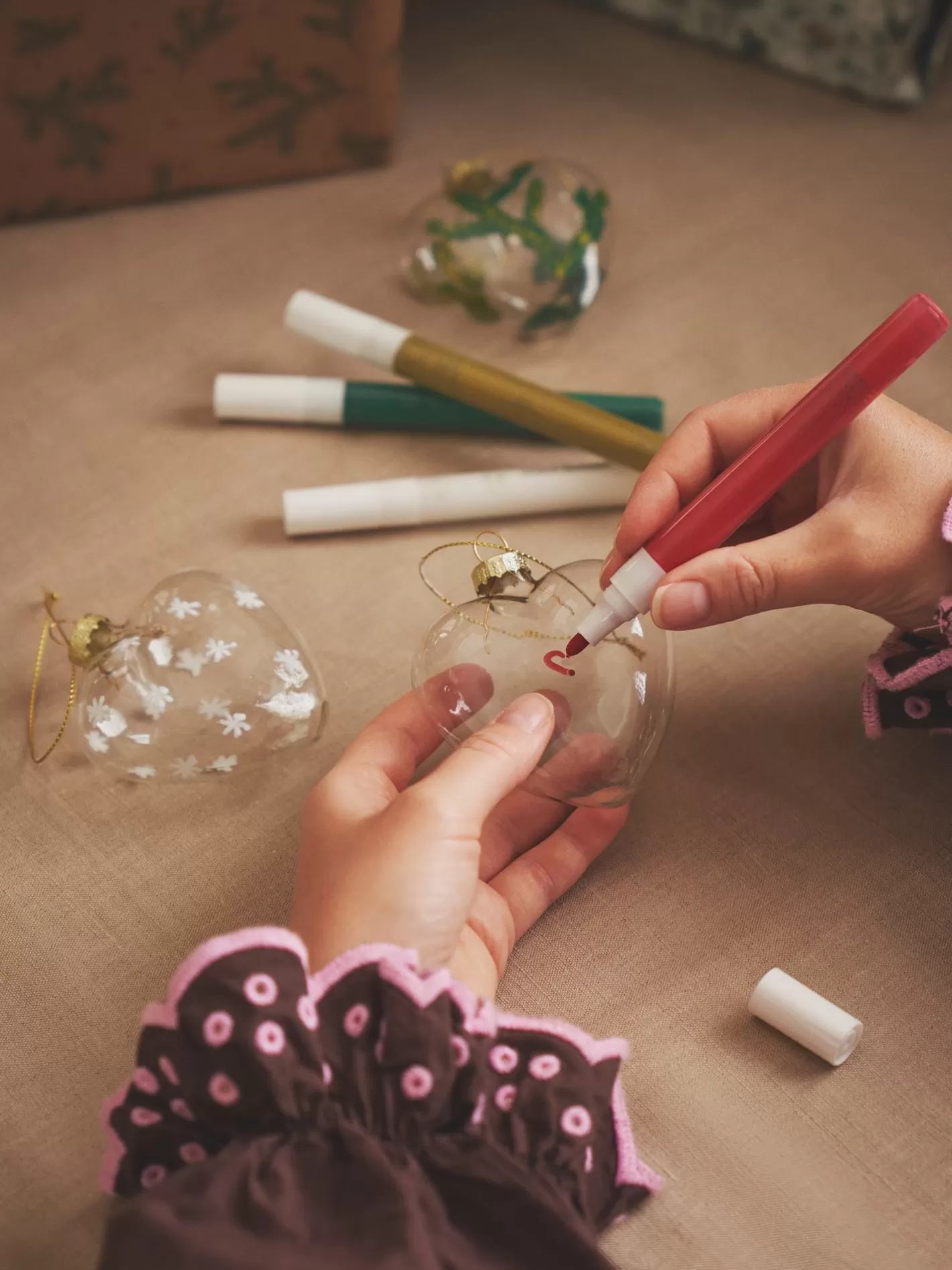 Fashion DIY-hjertedekoration Af Glas Juletræs­Pynt | Dekoration