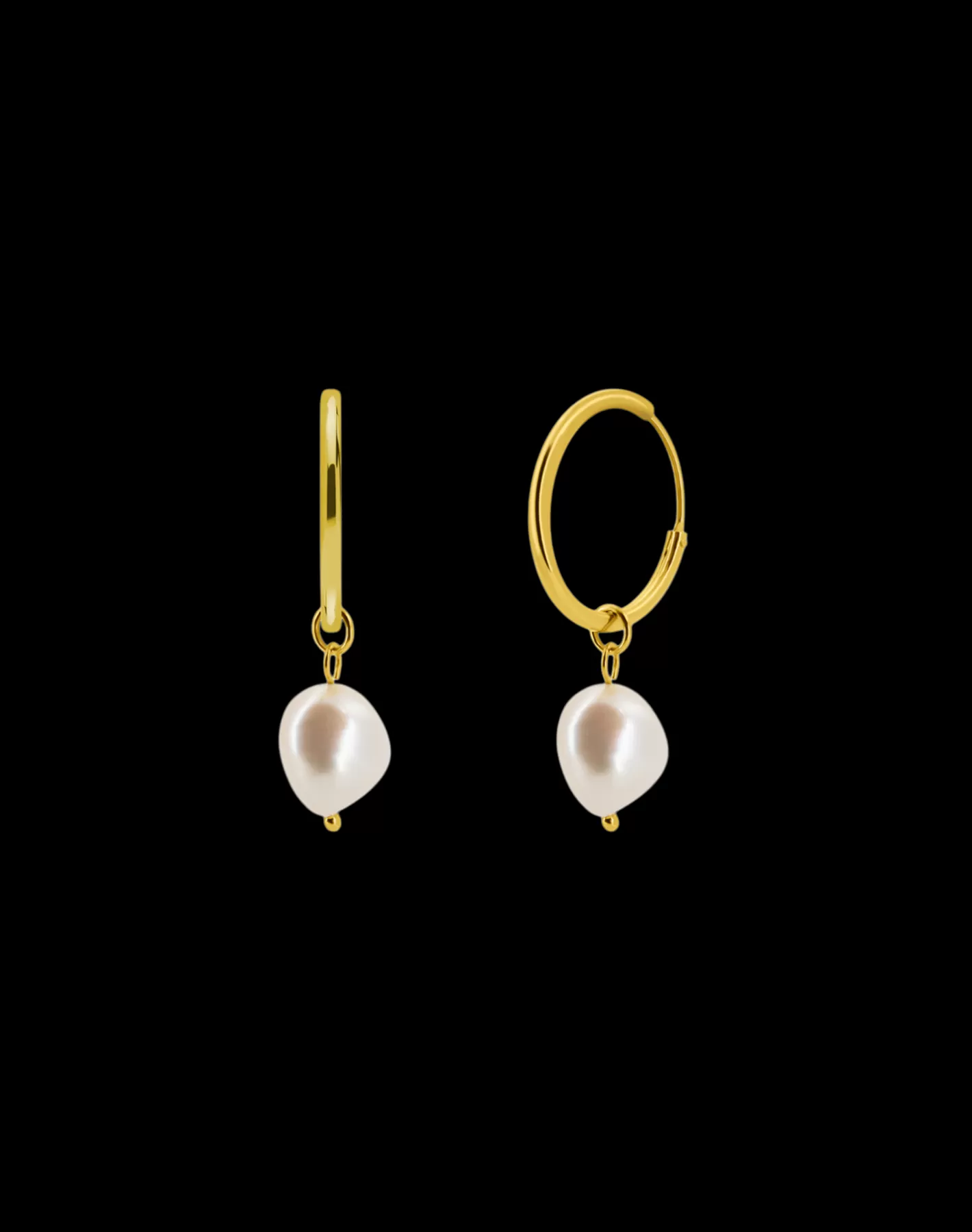 Sale Pearl Drop Hoops Øreringe