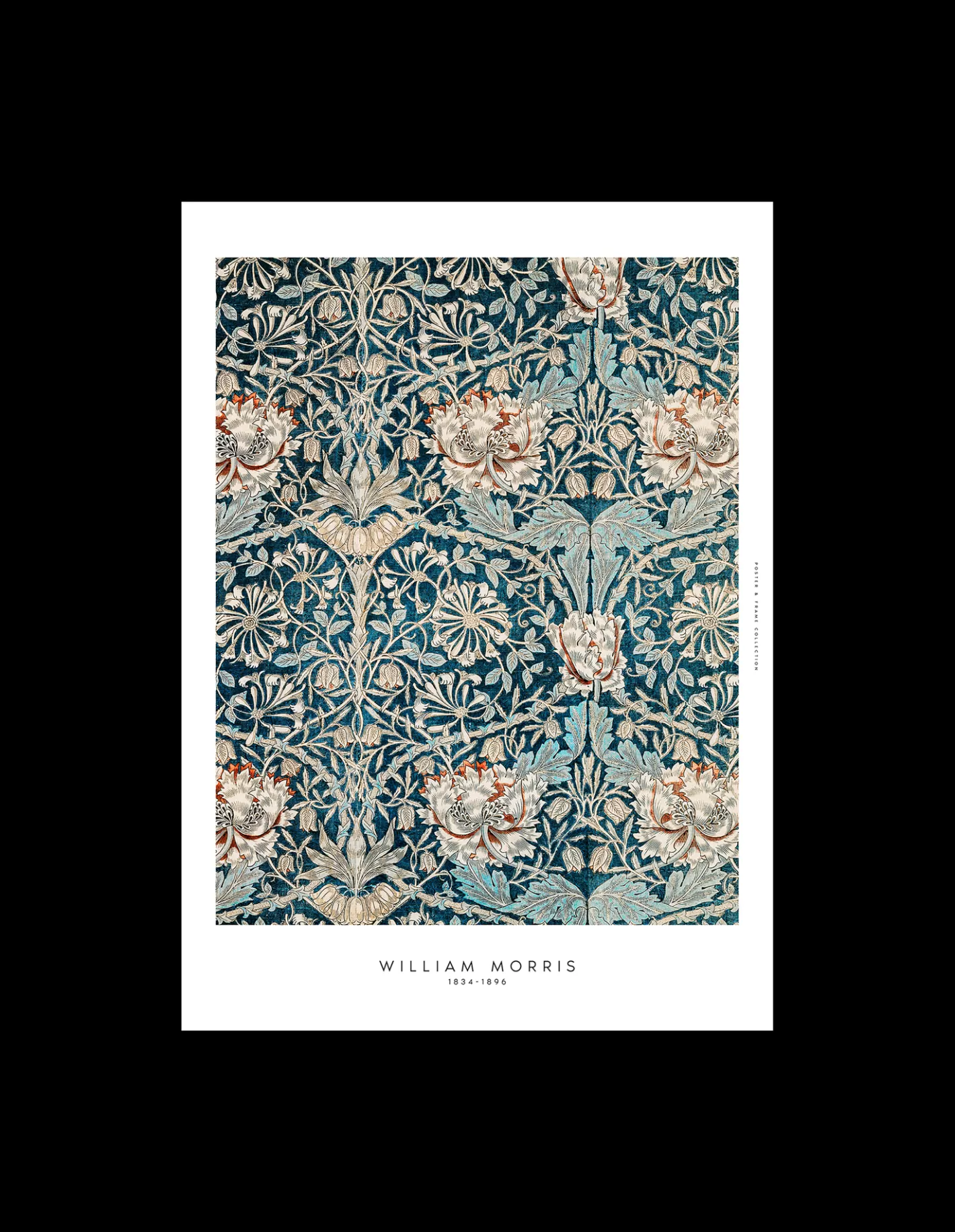 Flash Sale Plakat Blue Flowers 40 X 50 Rammer Og Plakater