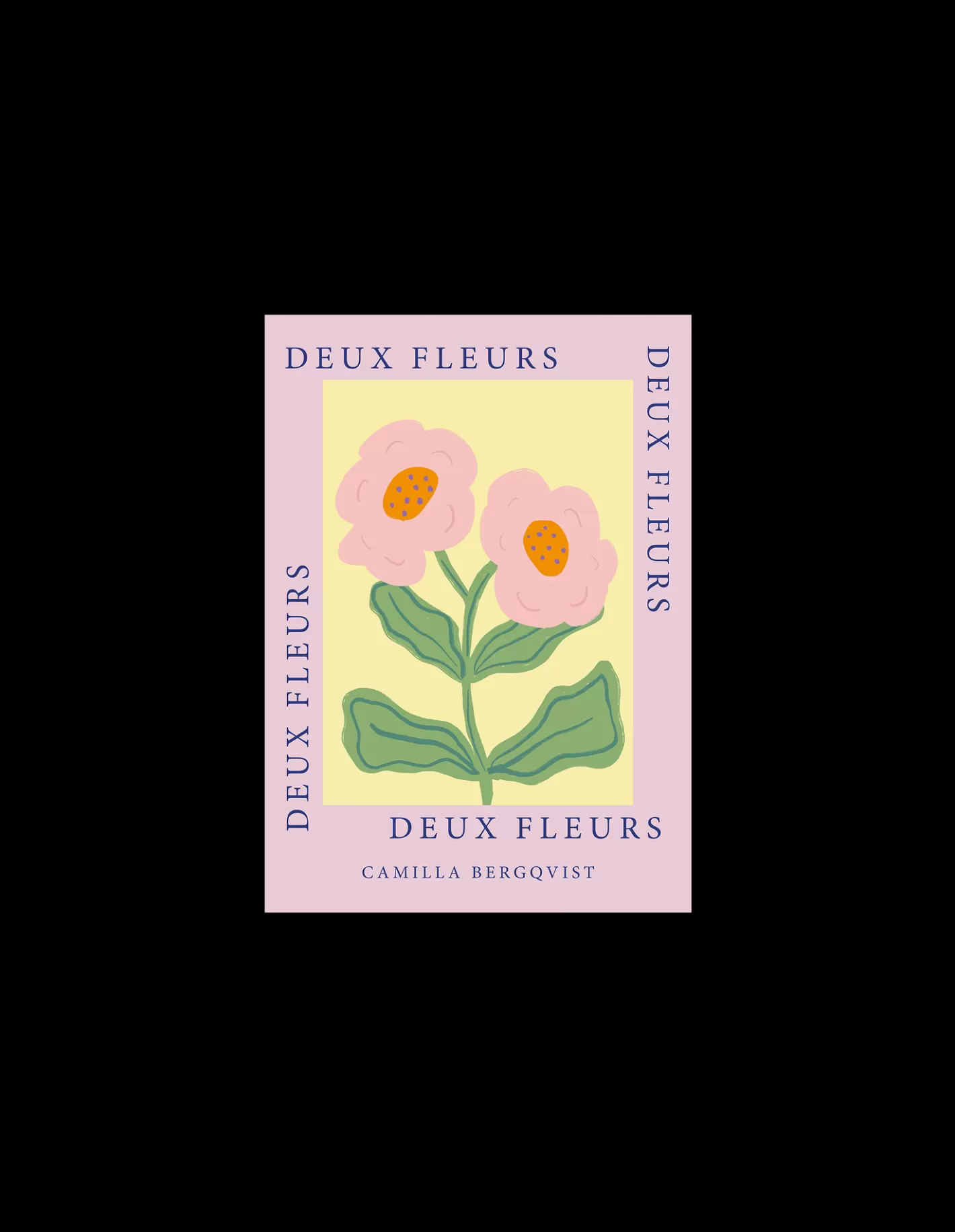 Clearance Plakat Deux Fleurs Pink A4 Rammer Og Plakater