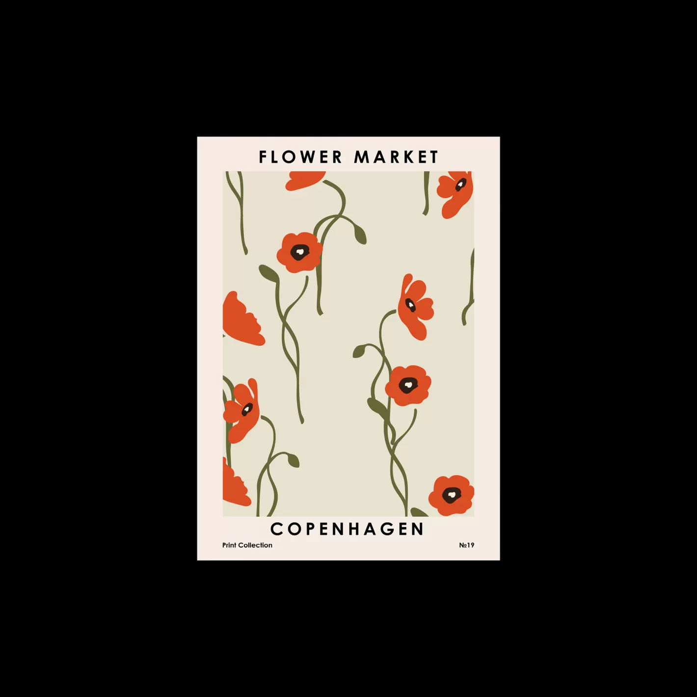 Online Plakat Flower Market Copenhagen 50 X 70 Rammer Og Plakater