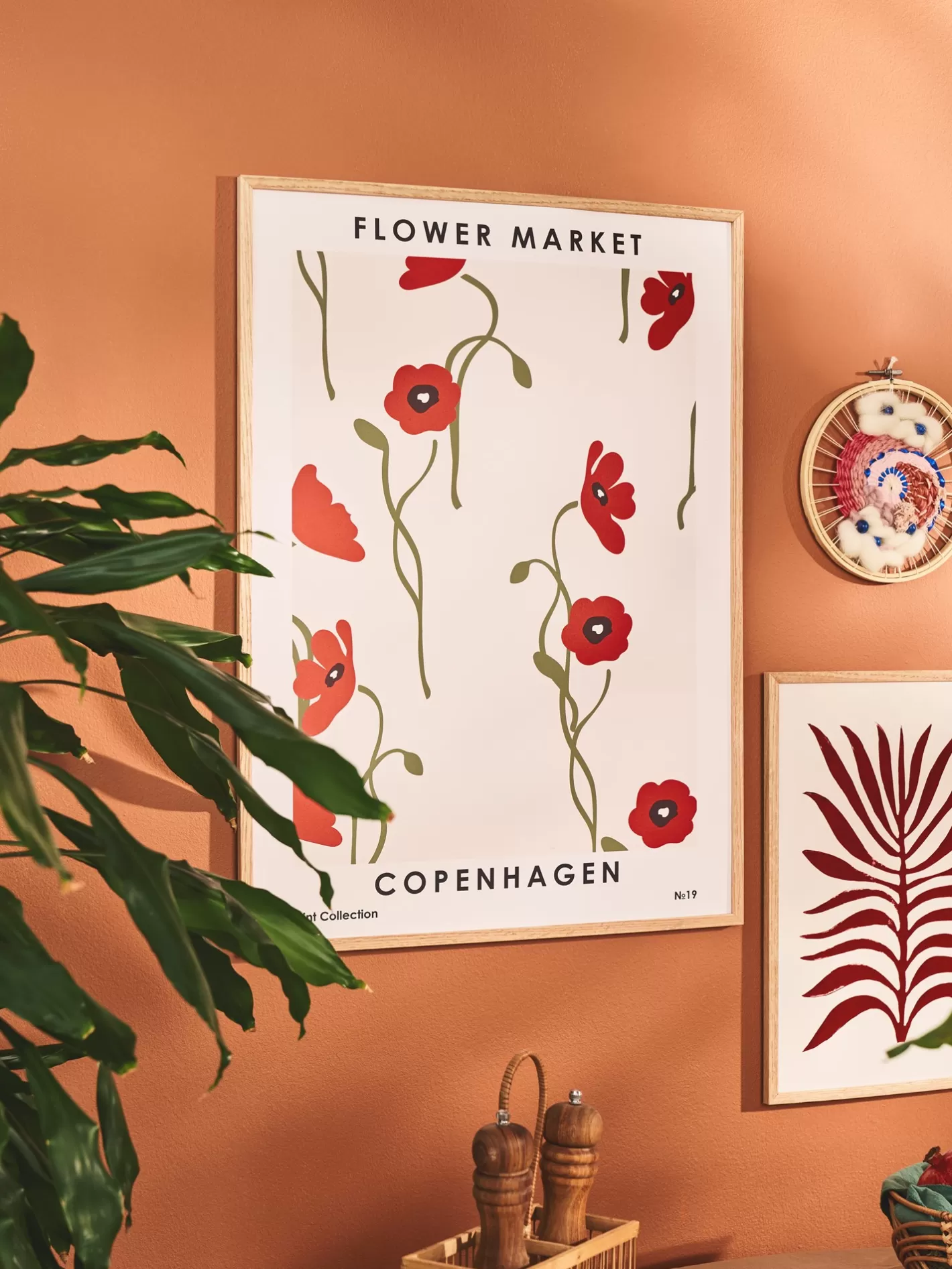 Online Plakat Flower Market Copenhagen 50 X 70 Rammer Og Plakater