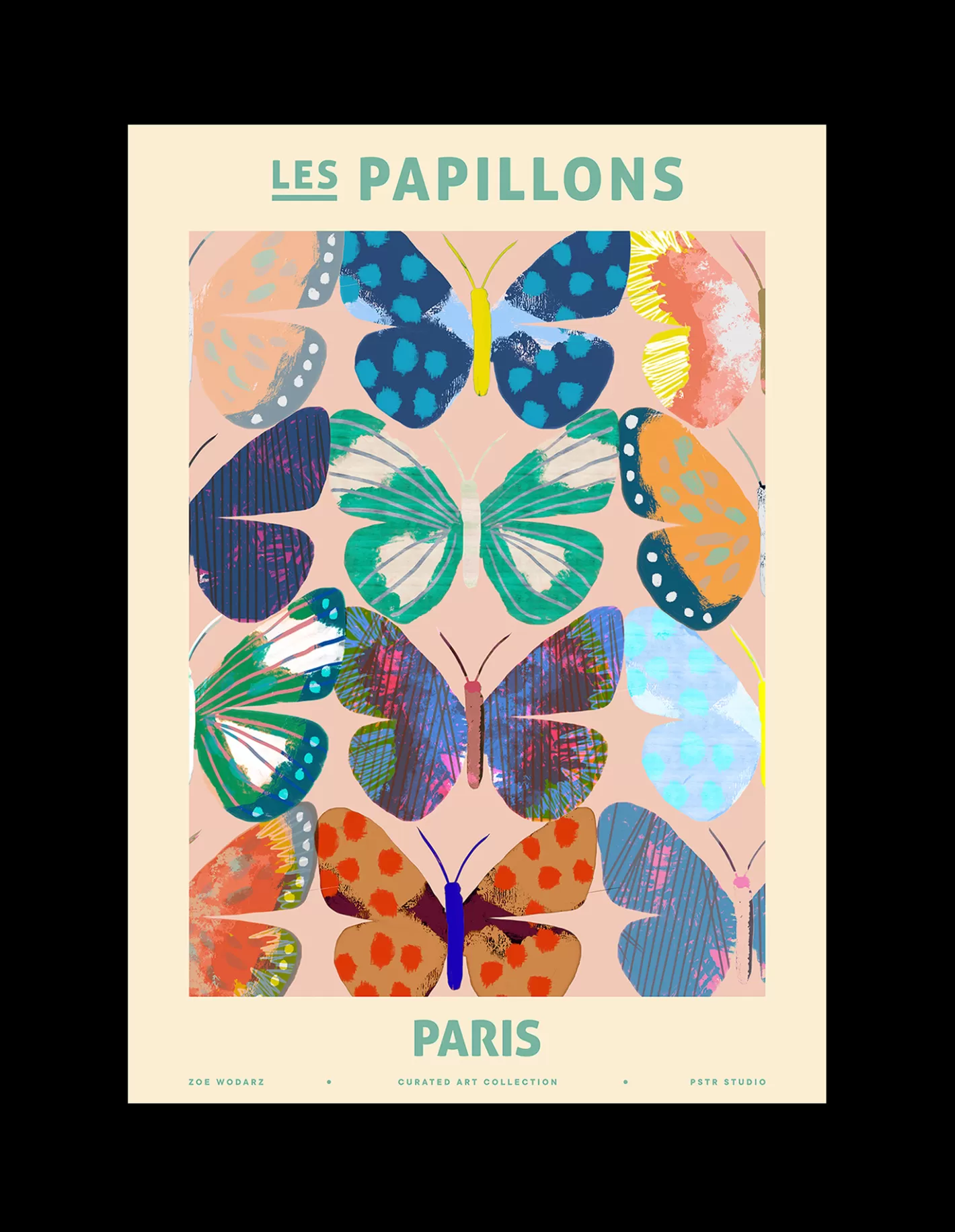 Best Sale Plakat Les Papillons - Paris 50 X 70 Rammer Og Plakater